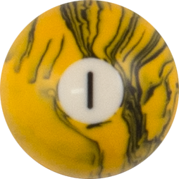 Black Marble Replacement Ball - #1